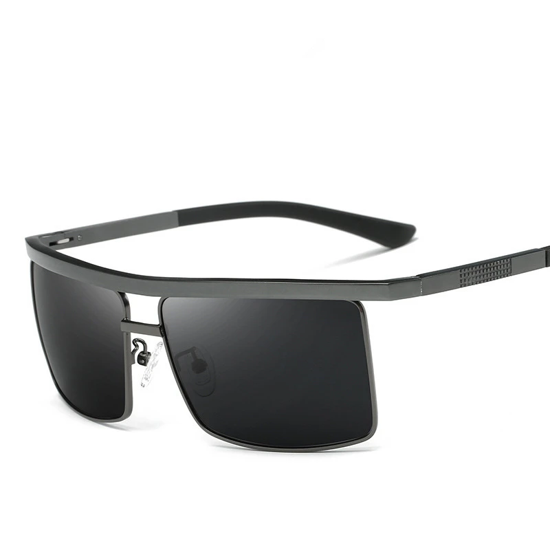 

New aluminum magnesium polarized sunglasses men's casual glasses european american fashion ornamental sun glasses OEM