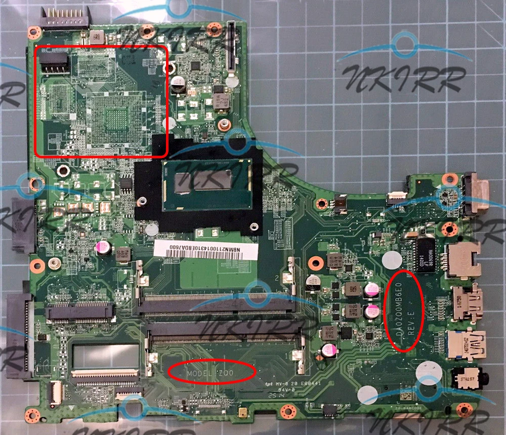 

I7 I5 I3 DA0ZQ0MB6E0 ZQ0 820M/840M 2G NBMN111004 NBMN211003 NBV9U11001