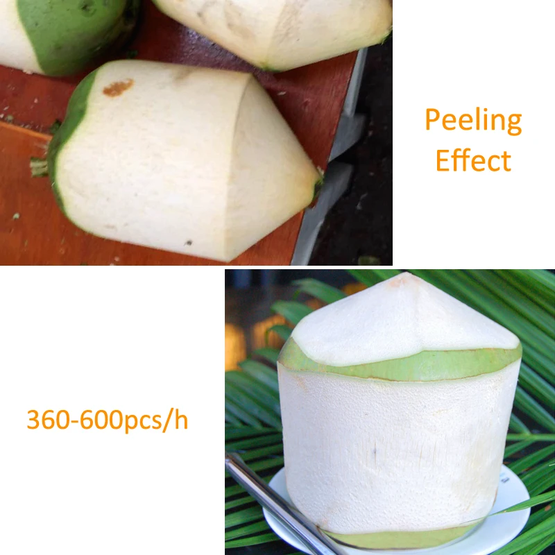 Automatic green coconut peeling peeler/coconut skinning machine stripping machine