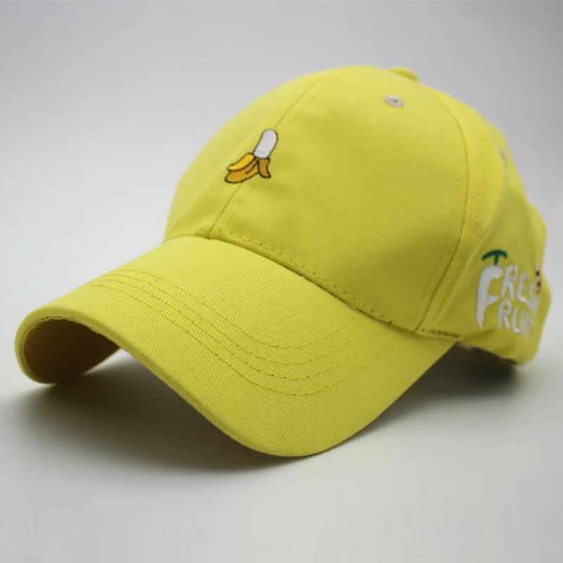 Neue Ankunft Frühling Freizeit Frische Obst Stickerei Hut Erdbeere Banane Kirsche Orange Pfirsich Baseball Kappe Für Frauen – Detail 3