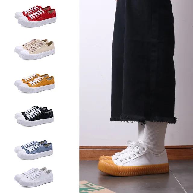 Low Cut Canvas Shoes Women Sports Skateboard Couple Shoes Light Weight Skateboarding Shoes Girl School Shoes Vulcanized