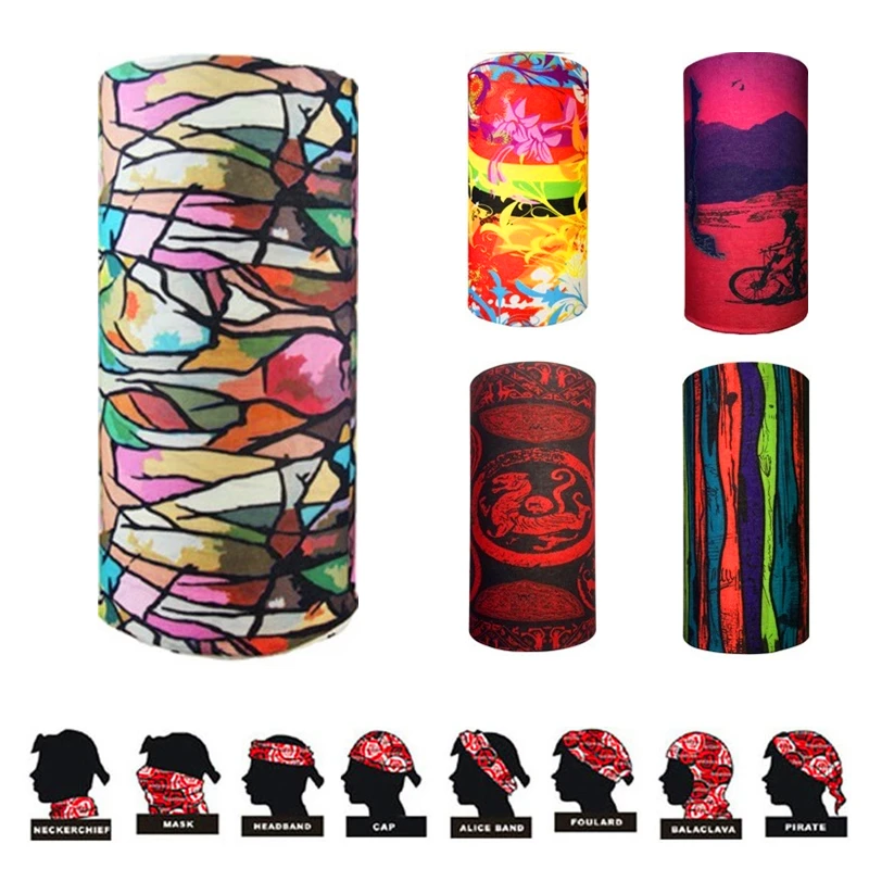 Low price!!! High Quality Men Women Cycling Magic Scarf Random colors Bandanas Magic Headband Bicycle Face Mask Snowboard Cap