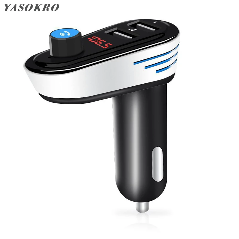 

FM Transmitter Handsfree Car Kit Wireless A2DP Bluetooth 4.2 Car MP3 Player Support U Disk 5V 3.1A Dual USB Car Charger