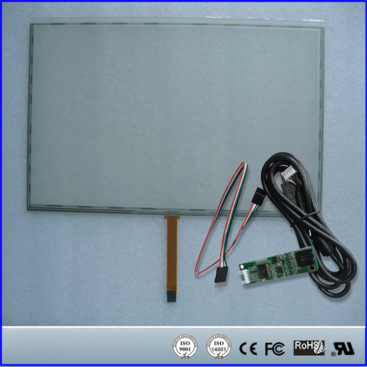 

15.7" 15.7inch 364mmx215mm 5Wire Resistive Touch Screen Panel USB Kit for 15.7" monitor