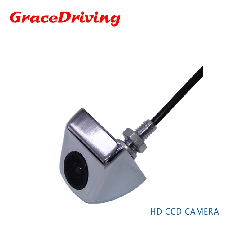 Silver top grade wire camera Three color optional in stock  170 angle +color hd ccd +universal car rear camera on promotion