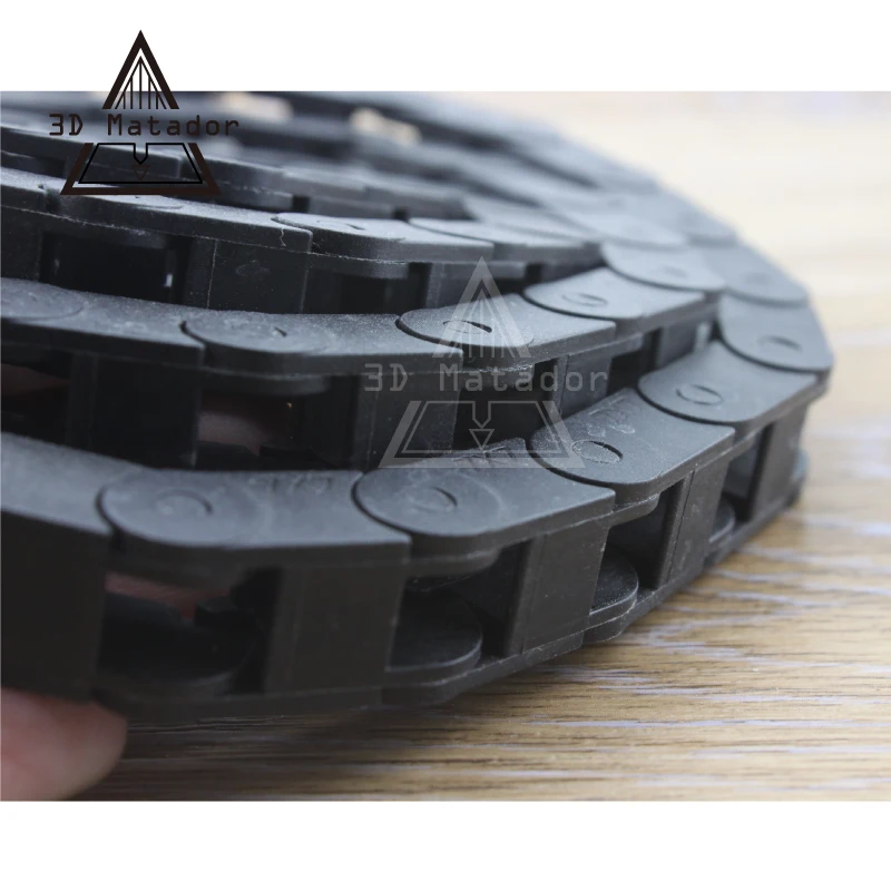 HOT!3d printer parts L1000mm 10x10mm/7x7mm Cable Drag Chain Wire Carrier with end connectors for CNC Router Machine Tools