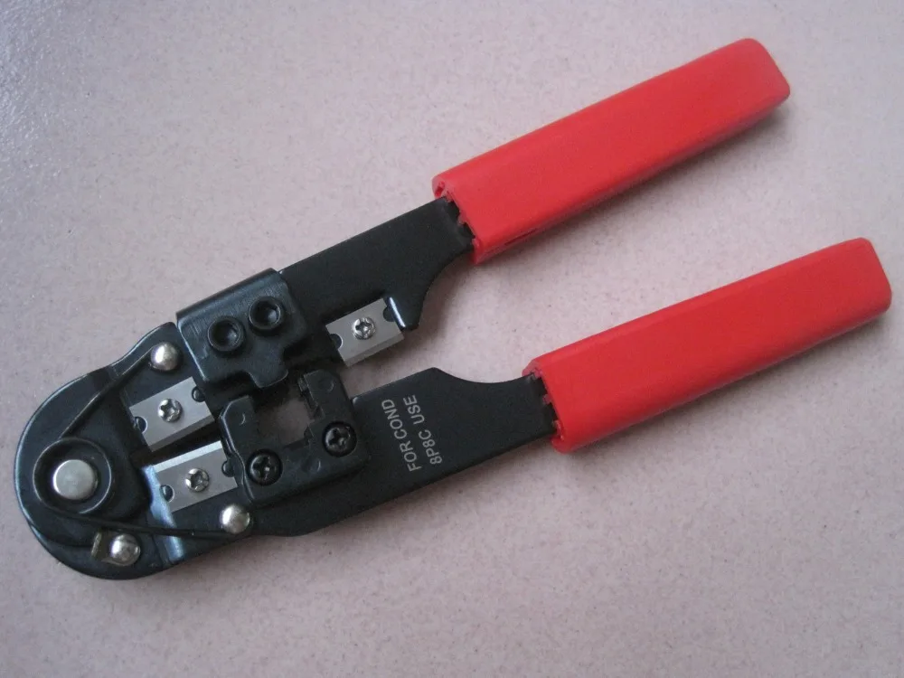 RJ45 Cable Crimper Crimp + Strip Cut Tool Network crimp pliers LS-210N