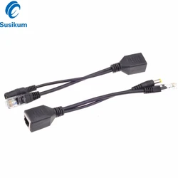 Cavo POE Cavo adattatore Power over Ethernet passivo Splitter POE Modulo di alimentazione iniettore RJ45 12-48 V per telecamera IP