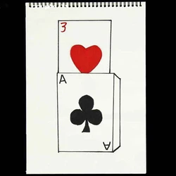 Cardiographic Exclusive Rise Card Prediction( 390*260MM ) Magic Tricks Stage Gimmick Props Magie Comedy Mentalism