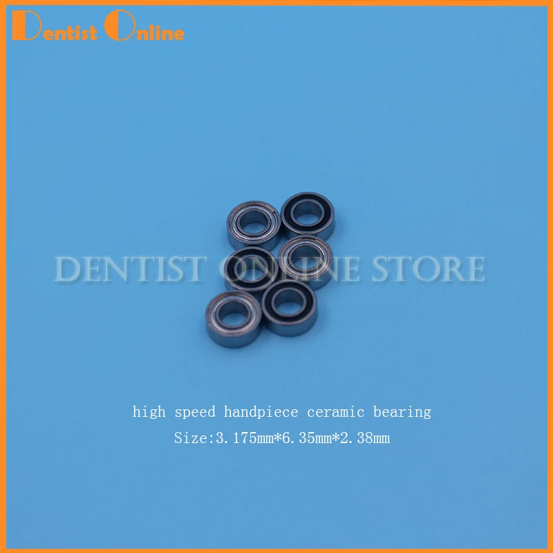 10 pcs Dental High Speed Handpiece Ceramic Bearings Compatible With NSK TOSI COXO 3.175*6.35*2.38 mm Dentist Tools