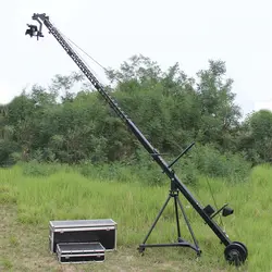 Control DV Controller  Camera Crane Jib 6m triangel  for Video Camera filming with 2 axis motorized head