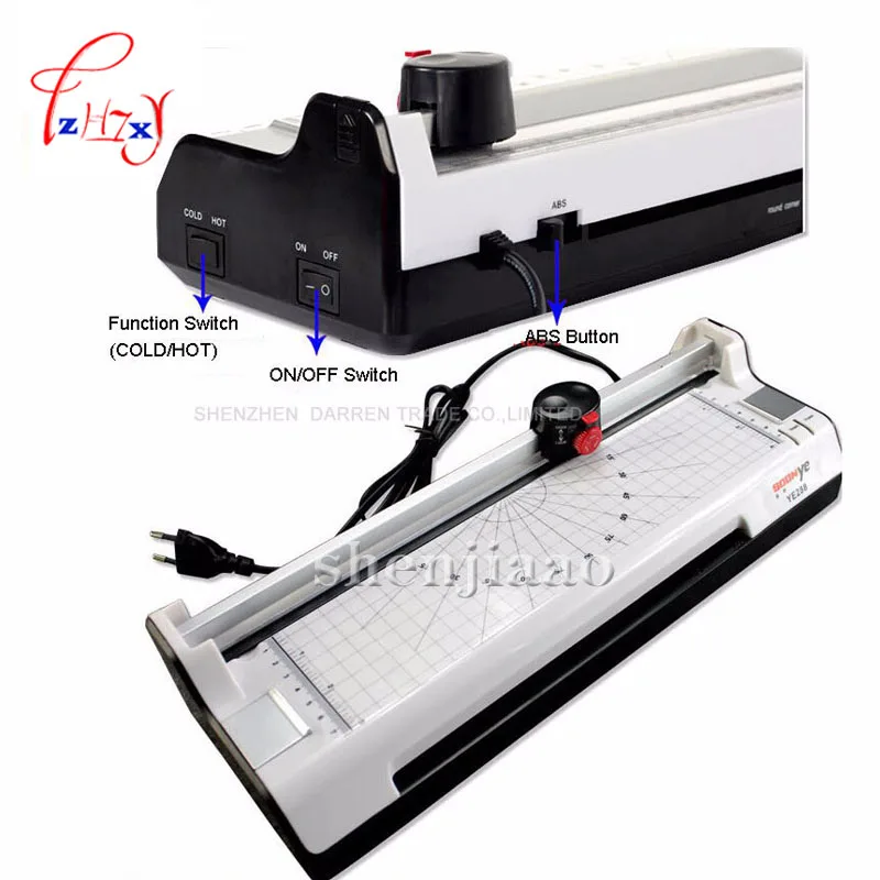 YE288 Smart Photo Laminator A4 Laminating Machine Laminator Sealed Plastic Machine Hot And Cold Laminator Photo Cutter