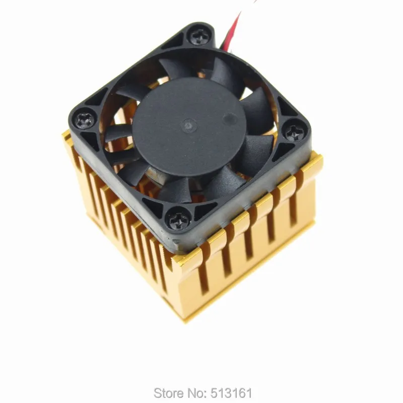 2 Quạt Làm Mát Quạt Tản Nhiệt Dàn Lạnh Bằng Nhôm Tản Nhiệt DIY Chip Cầu Bắc Vàng
