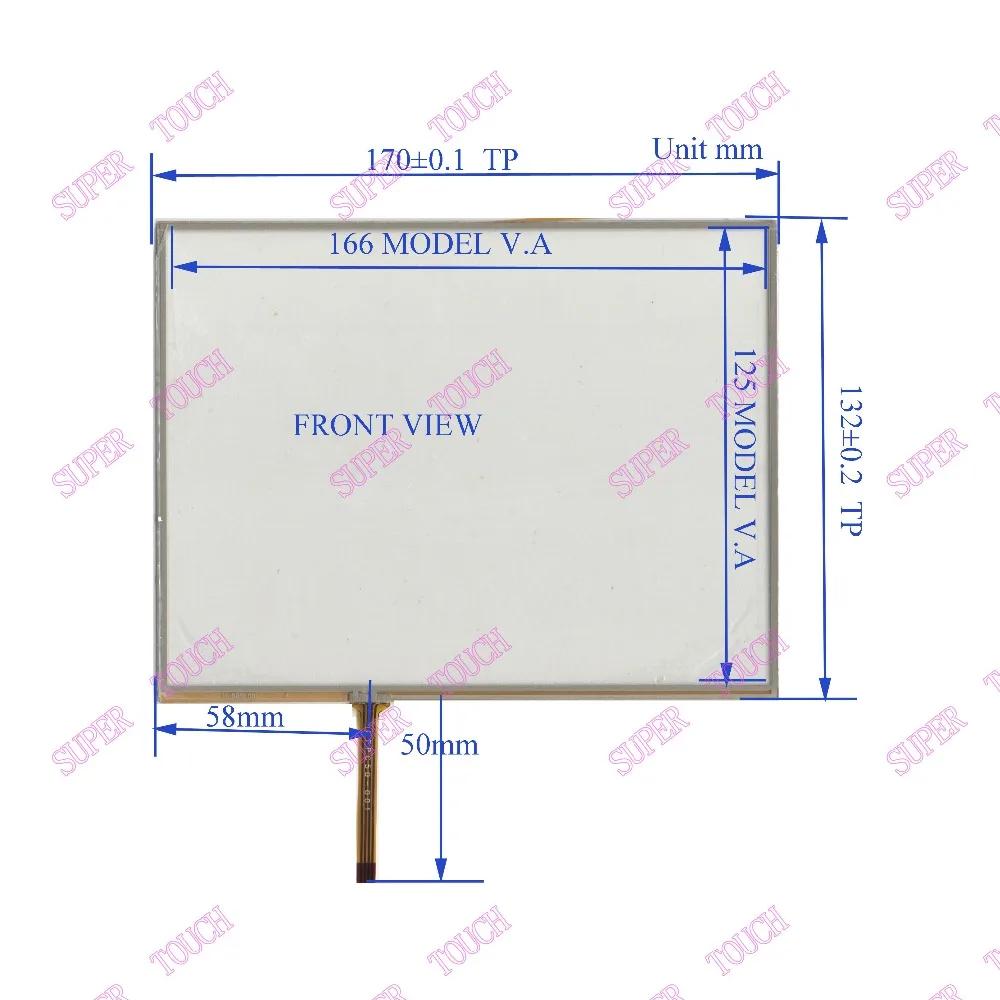 

ZhiYuSun NEW 170mm*132mm 8inch for GPS Car Industrial control touch screen sensor 170*132 for LS080HT111 display H080L001