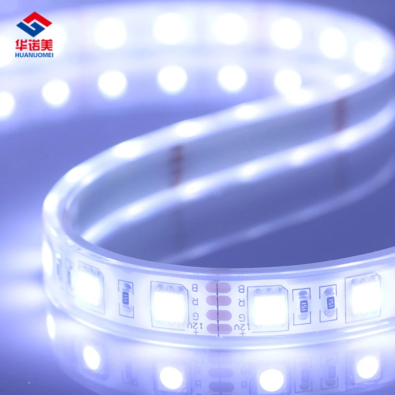 Waterproof Cold White Flexible LED Strip 5050 SMD LED 12V Tape Light 5M 60LEDs/m RGB Red Green Blue Yellow RGB