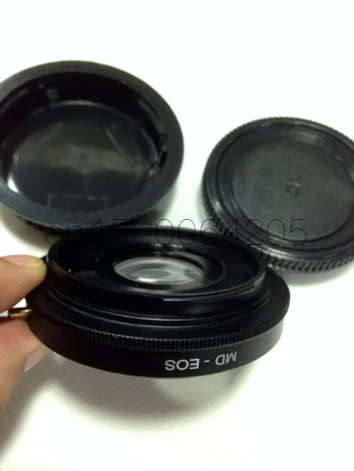 Adaptador de lentes para minolta md mc, adaptador para lente de corpo infinito com queda de vidro