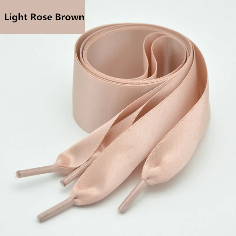 4 سنتيمتر توسيع الساتان شريط حرير Bowknot أربطة الحذاء 80/100/120/160 سم طول حذاء رياضة أحذية رياضية حذاء أبيض الأربطة دروبشيبينغ