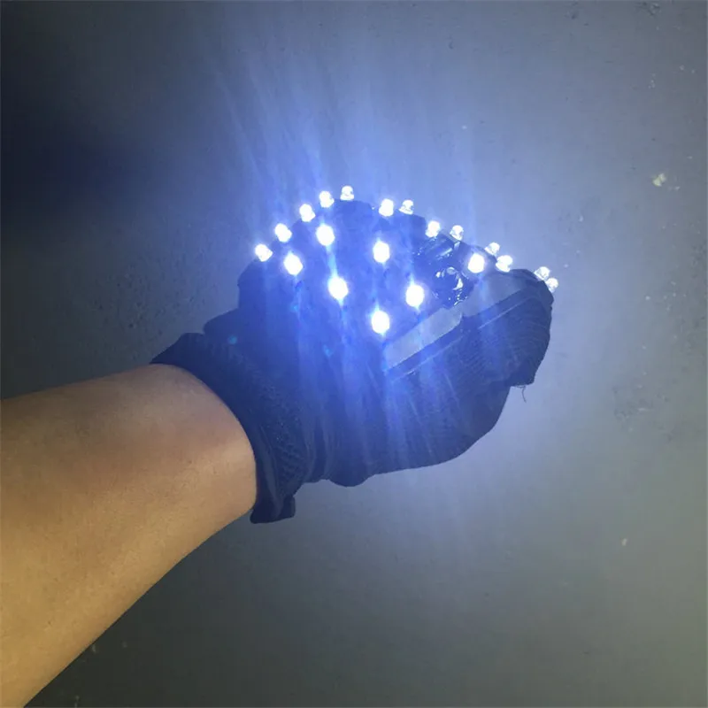 Newest Led Luminous Flashing Gloves Stage Props For Nightclub DJ KTV Bar Party Supplies