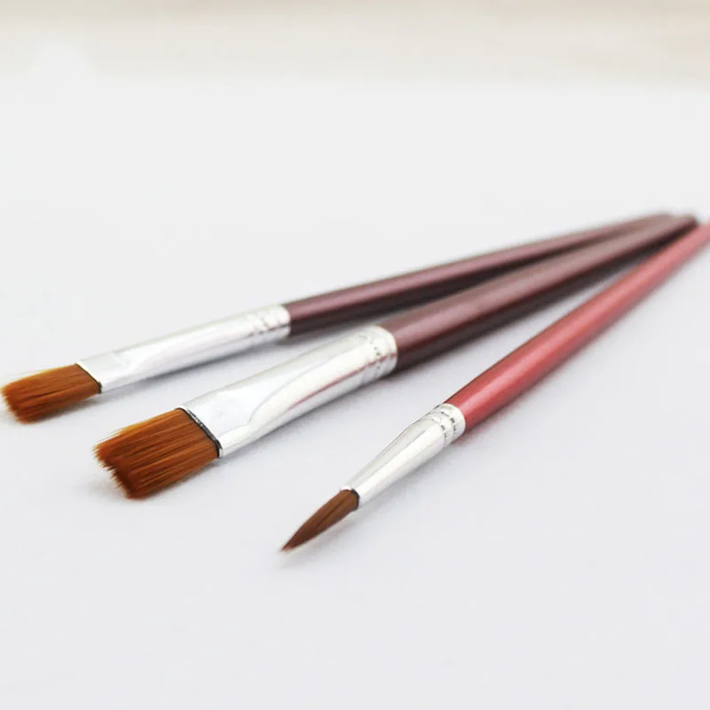 3Pcs/Set High quality nylon paint brush Boutique Hook Line Pen sketch in art markers drawing paint pen Materials Art Supplies