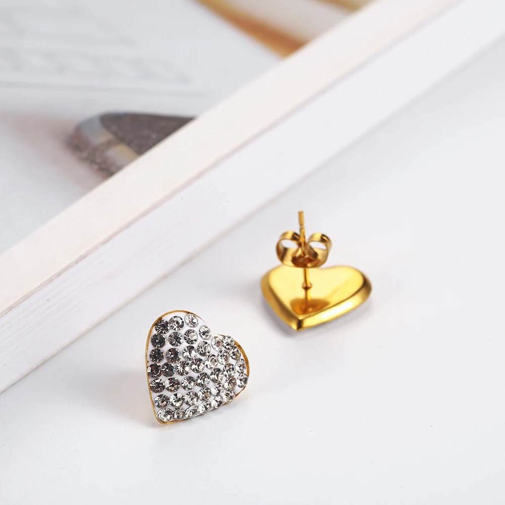 OUFEI Stainless steel Jewelry Woman Set Heart Necklace Earrings Jewelry Set Bohemian Fashion Jewelry Accessories Gifts For Women