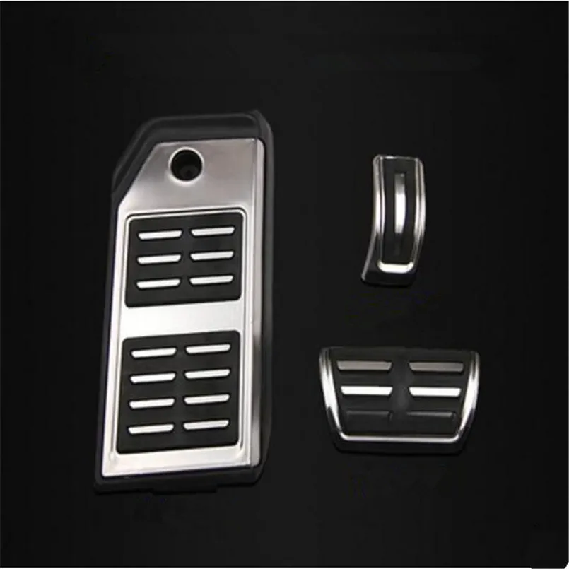 Car styling stainless steel Fuel Brake Footrest Pedal Cover For Audi Q7 Q8 Touareg For Porsche Cayenne auto accessories