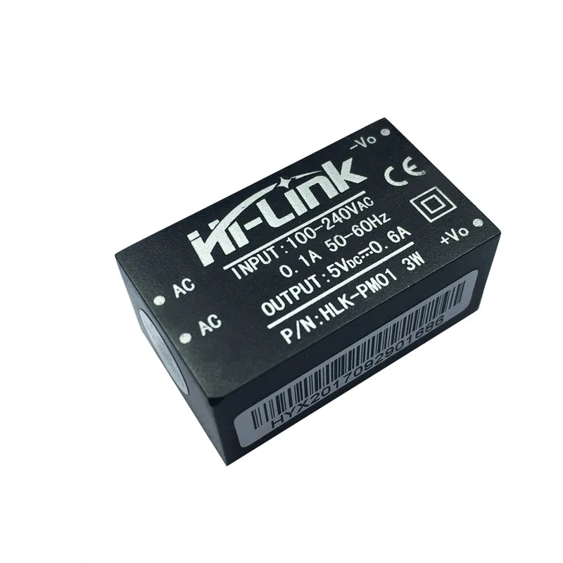 Free Ship 10pcs/Lot Original Hi-Link AC DC 5v 3w Mini Power Supply Module 220v Isolated HLK-PM01