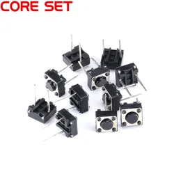 20Pcs/Lot 6x6x4.3MM 2PIN Tact Micro Switch Touch Button Self-reset Button 6*6*4.3mm keys button DIP
