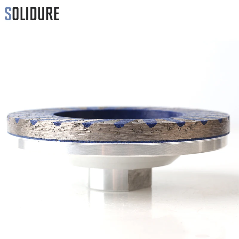 4 pollice Coarse # rettifica riempito di resina di alluminio ruote tazza diamante con Alluminio backer per la molatura di pietra, cemento e piastrelle