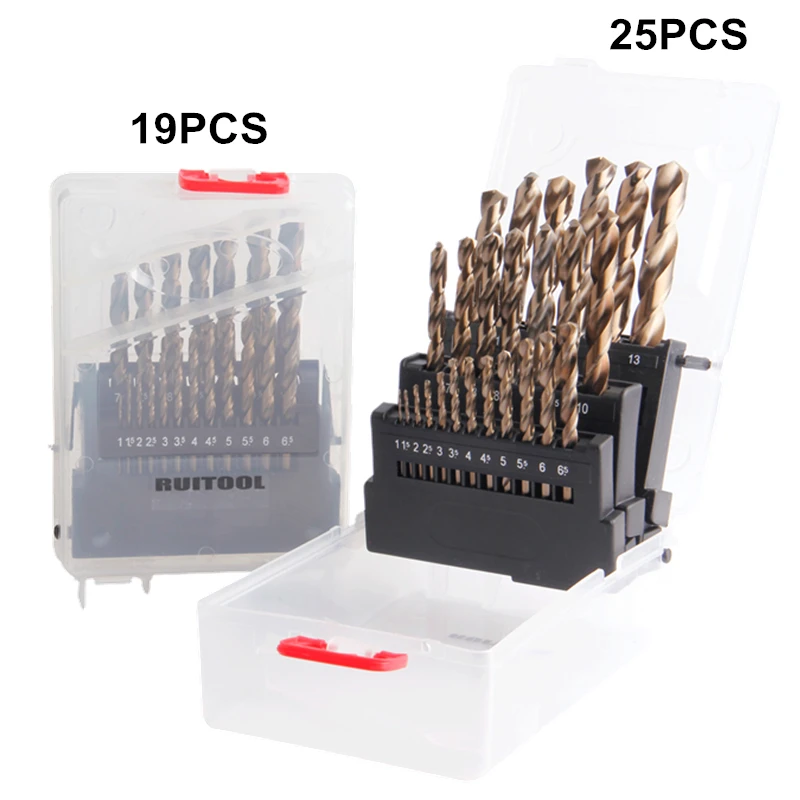 1-10mm/1-13mm Drill Bit Set Original M35 Cobalt Metal Cutter For Stainless Steel Wood Drilling Power Tools