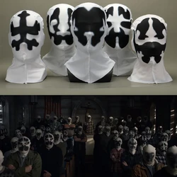 American TV Watchmen Cosplay Rorschach Walter Kovacs Masks Headgear Printing Full Face Mask Halloween Cosplay Accessories Props