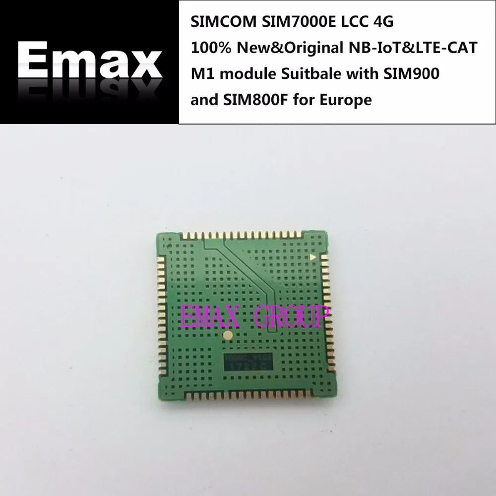 Imagem -02 - Simcom Sim7000e b3 b8 B20 B28 Lcc 4g 100 Novo e Original Sim7000e Nbiot & Lte-cat m1 Módulo Suitbale Sim900 e Sim800f para Europa