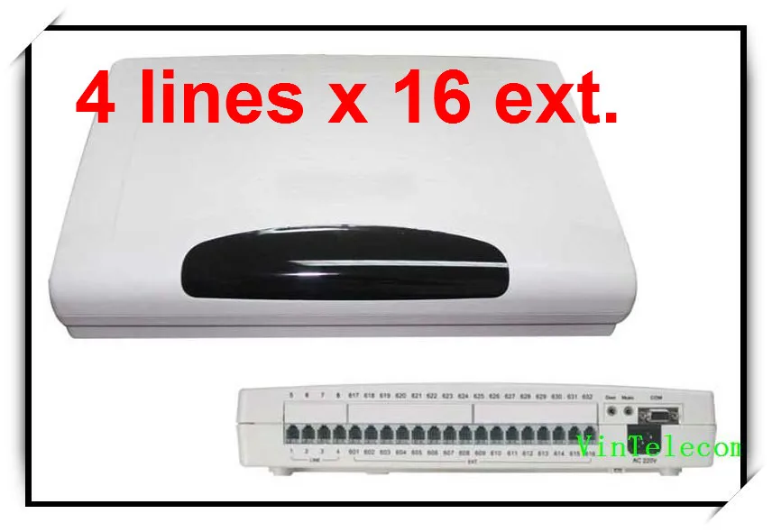 CP416 Telephone PABX switch with 4 Lines x 16 Extensions / PBX Phone system with best price