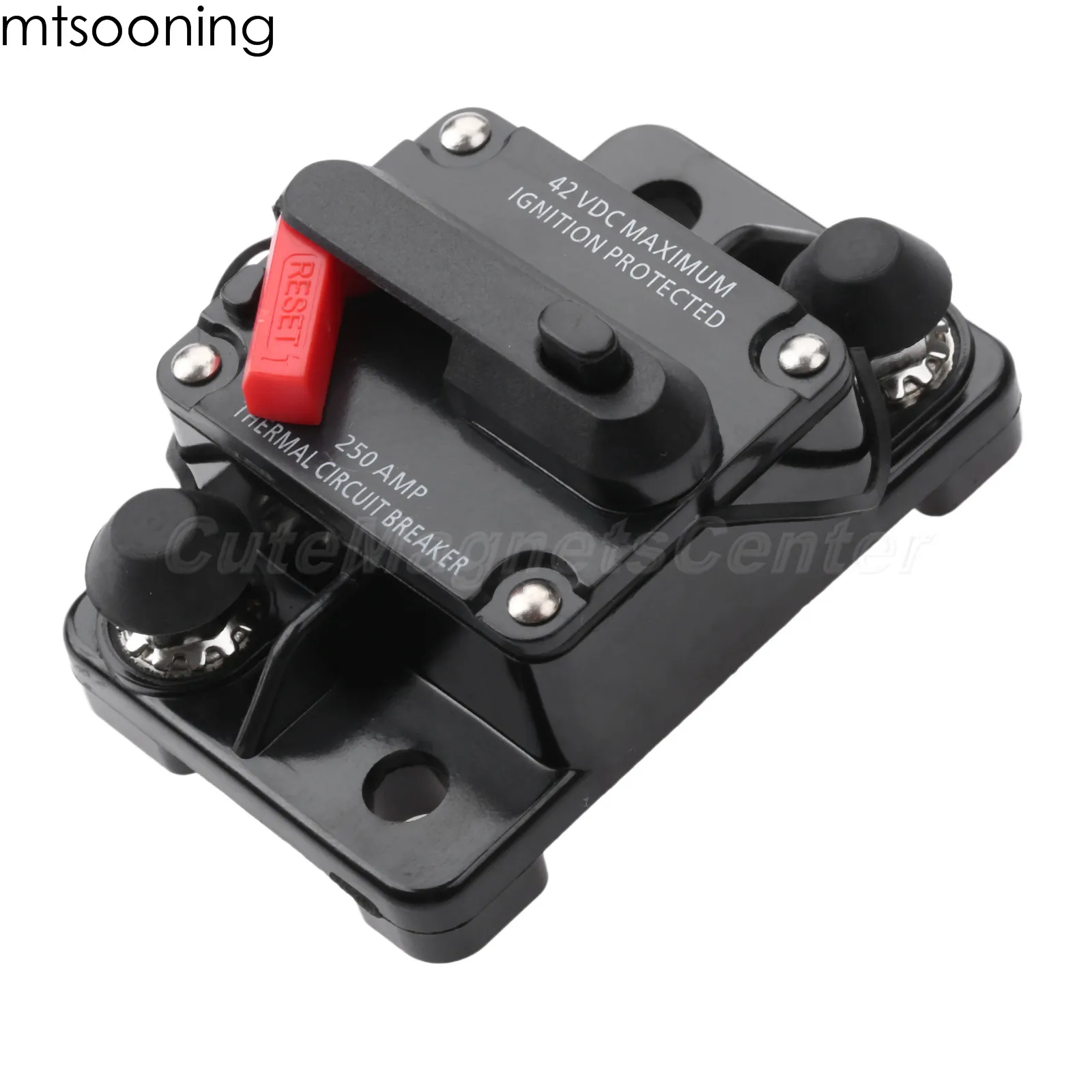 mtsooning 1pc Car Auto Audio Marine Boat Audio Circuit Breaker DC 12V/24V/42V 250A