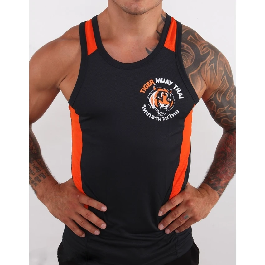 Black Tiger Muay Thai MMA training vest breathable absorbent mma muay thai clothingshort mma mma man boxing shorts jaco short