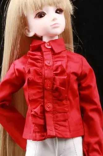 

[Wamami] 80 # красная/черная/белая одежда/рубашка 1/4 MSD 1/3 SD DZ AOD BJD Dollfie наряд