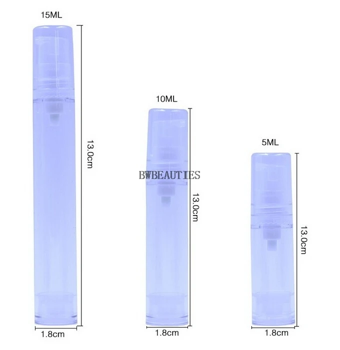 2000Pcs/Lot  5ml/10ml/15m duckbill bottle vacuum bottles , cosmetic empty airless pump bottle , airless cosmetic bottle