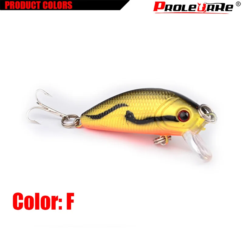 Proleurre 4.5cm 3.5g Minnow Fishing Lure Floating Fishing Wobbler Artificial Hard Bait Crankbait Japan Fishing Tackle Pesca