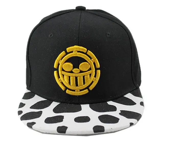 Wholesale Lots Anime One Piece Hat Baseball Cap Trafalgar Law Hats Cosplay Caps For Women Men Hip Hop Snapback Caps Flat Hats