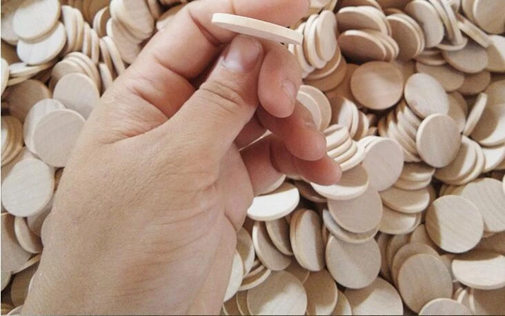 300pcs 16mm Unfinished Half Flat Natural Wood Ball Sticker/Patch Cabochon Charm Findings,DIY Accessory Jewelry Making