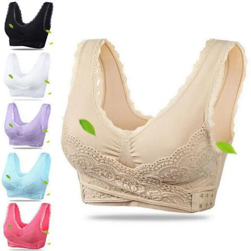 Women Wireless Push Up Bralette Seamless Women's Underwear Sexy Lace Sleep Bra Lingerie Plus Size