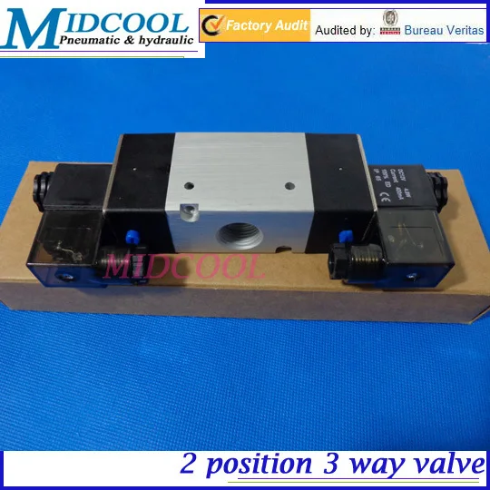 Solenoide Valvula Boutique Solenoid Valve 3V220-08,1/4,AC220V ,3/2 way Solenoid Valve Double Coil