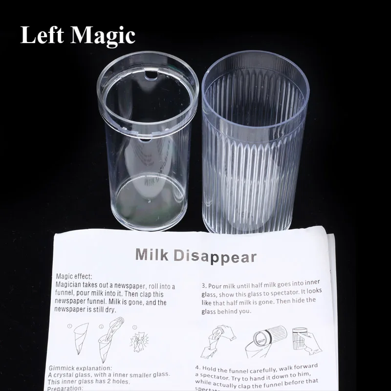 1pcs Milk Disappear small milk cup magic tricks illusion party magie props children magic toy E3057