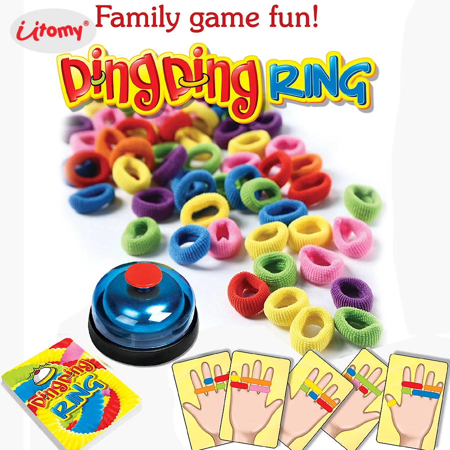 Engraçado Ding Ding Anel Family Party Fun Game, Grande Festa Gadgets Práticos, Réplica de Visão, Brinquedos Desafio, Playset para 2-6 Jogadores