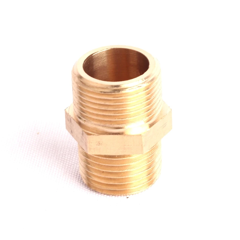 10pcs Green Thumb M22 to 1/2 Inch Male Thread Brass Connector Pressure Washer Copper Converter Connector