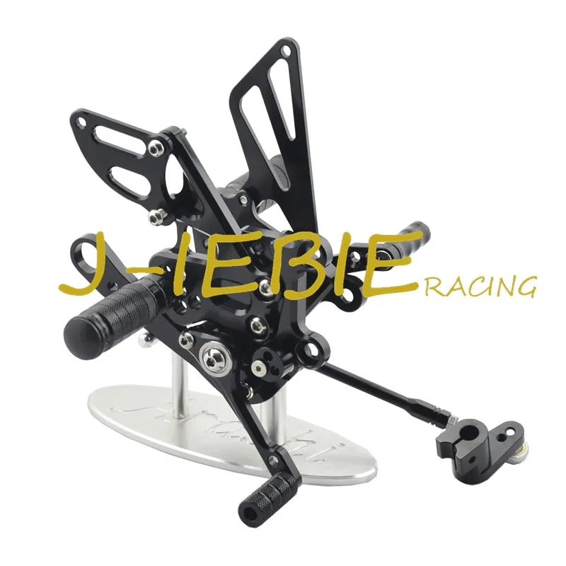 CNC Racing Rearset Adjustable Rear Sets Foot pegs Fit For Aprilia RSV4 RSV4R Tuono V4 R  2009-2016 BLACK