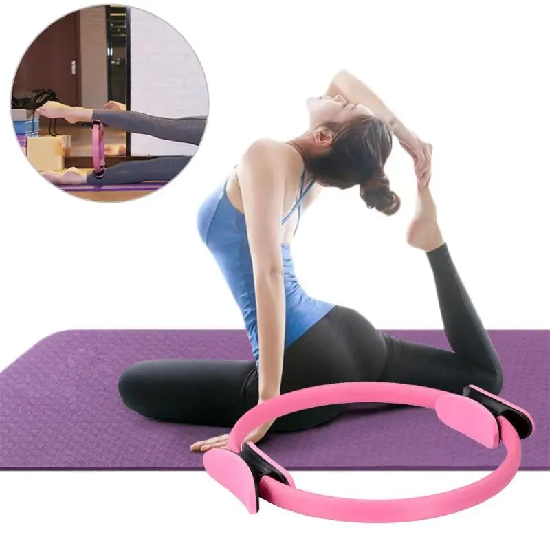 Yoga Pilates Ring Magic Wrap Slimming Body Building Training Heavy Duty PP+NBR Material Yoga Circle Yoga Fitness Tool Dropship