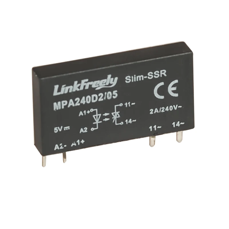MPA240D2/05 4 Pin PCB Micro Voltage Relay Switch Module 5V DC In 240VAC/2A Output,Smart Auto DC AC SSR Solid State Relay Bank