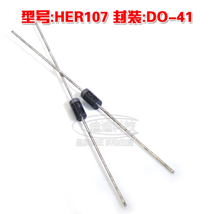 New HER107 DO-41 High Efficiency Rectifier Diode Output 1000V 1A 107 do41 Straight