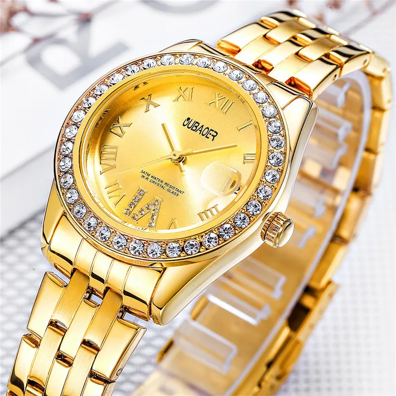 

2017 Fashion Women Watches Top Luxury Brand Quartz Watch Women OUBAOER Simple Dress Casual Hours Hot Clock Reloj Mujer