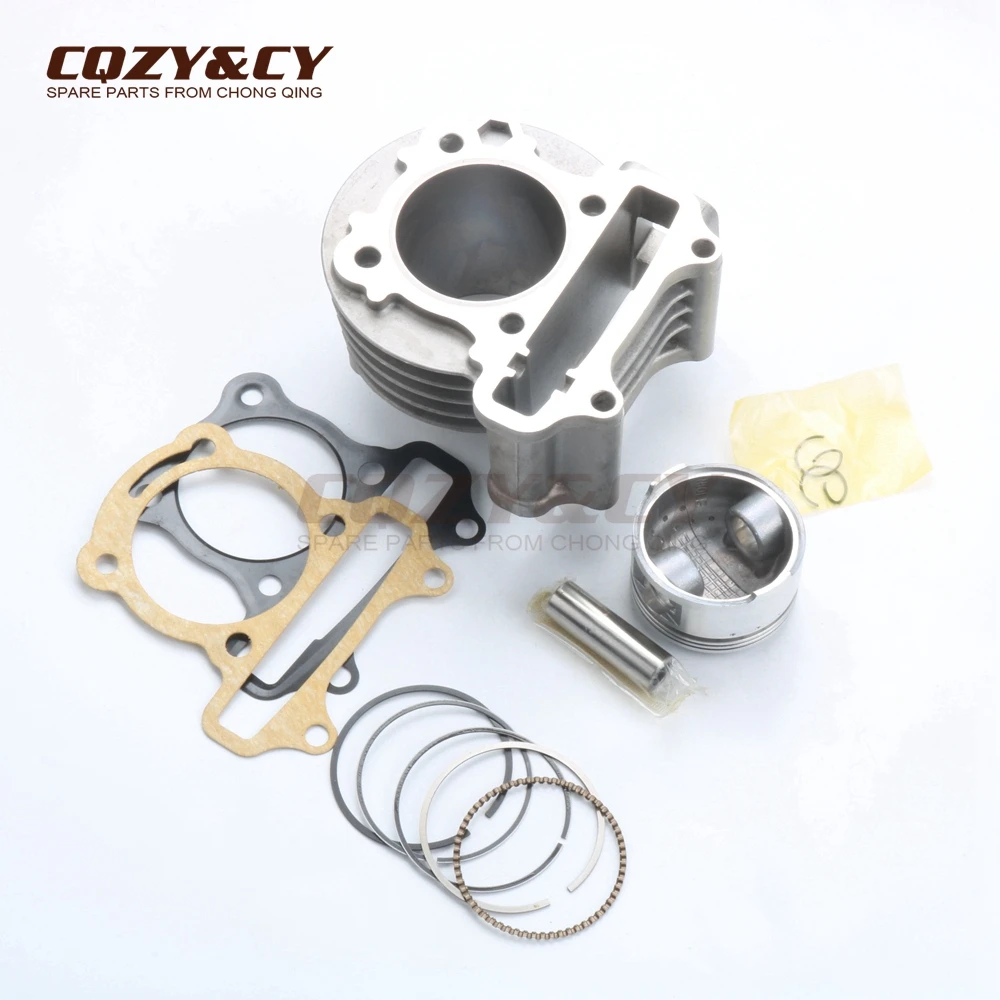 155cc 4 Valves 58.5mm/15mm big bore Cylinder Set for CHINA Cloned GY6 125cc 152QMI 150cc 157QMJ 4V